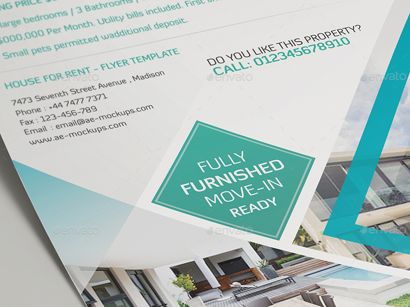House For Rent Flyer Template 02, Print Templates GraphicRiver